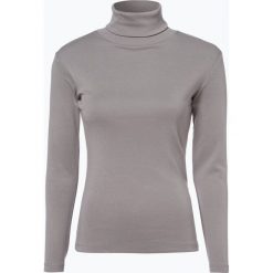 Brookshire - Damska koszulka z długim rękawem, szary. Szare koszulki damskie marki brookshire, xl, bez wzorów, z bawełny, z golfem. Za 59,95 zł.