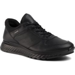 Sneakersy ECCO - Exostride M GORE-TEX 835304 01001 Black. Czarne sneakersy męskie ecco, na co dzień, bez wzorów, ze skóry, eleganckie, bez zapięcia. W wyprzedaży za 479,00 zł.
