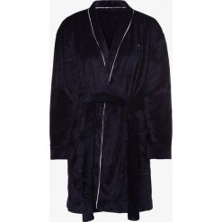 Tommy Hilfiger - Szlafrok damski, niebieski. Niebieskie szlafroki damskie TOMMY HILFIGER, m, z aplikacjami, bez rękawów, bez kaptura. Za 279,95 zł.