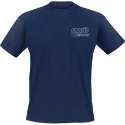 T-shirty męskie z nadrukiem: Naruto Shippuden – Uchiha T-Shirt granatowy