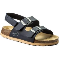 Sandały SUPERFIT - 8-00124-80 D Ocean. Niebieskie sandały chłopięce marki Superfit, z materiału. Za 137,00 zł.