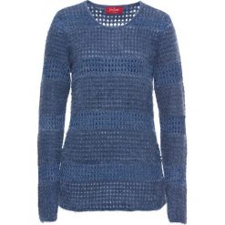 Sweter z lureksową nitką, długi rękaw bonprix indygo-srebrny. Niebieskie bez kategorii bonprix. Za 59,99 zł.
