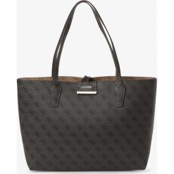 Guess Jeans - Damska dwustronna torba shopper z torebką, brązowy. Pomarańczowe torby damskie na zakupy Guess Jeans, z aplikacjami, z jeansu, bez dodatków. Za 579,95 zł.
