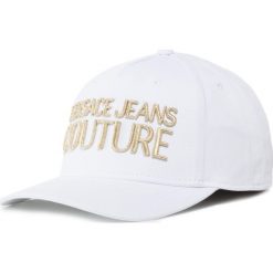 Czapka z daszkiem Versace Jeans Couture E8VVBK04 65021. Białe czapki damskie Versace Jeans Couture, bez wzorów, z jeansu. W wyprzedaży za 199,00 zł.