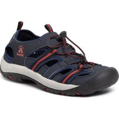 Sandały KAMIK - Byronbay HK0105 Navy. Niebieskie klapki męskie Kamik, ze skóry ekologicznej, bez zapięcia. W wyprzedaży za 199,00 zł.