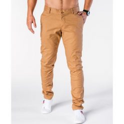 Chinosy męskie: SPODNIE MĘSKIE CHINO P578 – RUDE