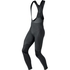 Odlo Suspenders Cushion 421342-15000 leginsy męskie czarne S. Czarne getry rowerowe męskie Odlo, s, bez wzorów, z elastanu, rowerowe. W wyprzedaży za 249,99 zł.