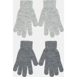 Melanżowe rękawiczki 2 pack - Szary. Szare rękawiczki damskie Sinsay, bez wzorów. Za 9,99 zł.