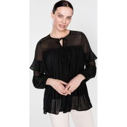 French Connection Zana Bluzka Czarny. Czarne bluzki damskie French Connection, s, w koronkowe wzory, z poliesteru, bez kołnierzyka, bez rękawów. Za 455,95 zł.