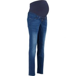 Dżinsy ciążowe BOYFRIEND bonprix niebieski "stone”. Niebieskie jeansy damskie bonprix, moda ciążowa. Za 69,99 zł.