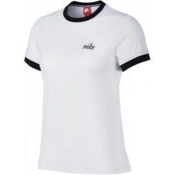 Bluzki, topy, tuniki: Nike Top Damski W Nsw Top Ss Ringer White Black Xs