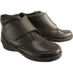 COMFORTABEL 991233-1 schwarz, botki damskie. Botki damskie Comfortabel, ze skóry, bez obcasa, bez zapięcia. Za 359,90 zł.