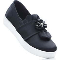 Buty wsuwane bonprix czarny. Szare buty sportowe damskie marki bonprix, z materiału. Za 79,99 zł.
