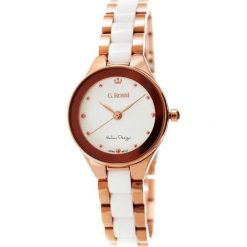 Zegarek Gino Rossi damski Kostini rose gold-biały (11041B-3D3). Czerwone zegarki damskie Gino Rossi. Za 203,00 zł.