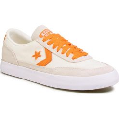 Tenisówki CONVERSE - Net Star Classic Ox 167624C Egret/Bold Mandarin/White. Brązowe trampki męskie Converse, bez wzorów, ze skóry, eleganckie, bez zapięcia. Za 259,00 zł.