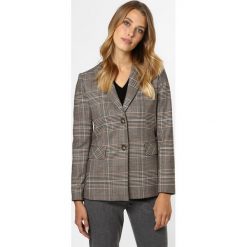 Marie Lund - Blezer damski, beżowy. Brązowe bolerka i narzutki damskie Marie Lund, w kratkę, bez rękawów. Za 449,95 zł.