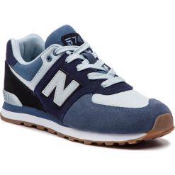 Sneakersy NEW BALANCE - GC574MLA Granatowy. Niebieskie półbuty damskie New Balance, z zamszu. W wyprzedaży za 179,00 zł.