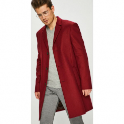 Calvin Klein - Płaszcz. Szare płaszcze na zamek męskie Calvin Klein, m, z kaszmiru, klasyczne. Za 1599,00 zł.