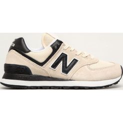 New Balance - Buty WL574LBA. Białe buty sportowe damskie New Balance, ze skóry. Za 349,90 zł.