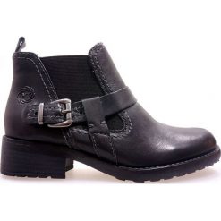 BOTKI DAMSKIE WEN 25044 CZAR. Botki damskie Marco Tozzi, ze skóry, bez obcasa, bez zapięcia. Za 189,00 zł.