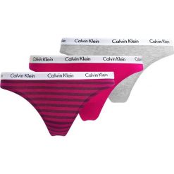 Majtki damskie: Calvin Klein Underwear THONG 3 PACK Stringi grey/berry/multicoloured