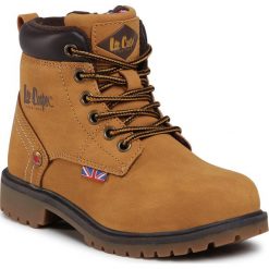 Trapery LEE COOPER - LCJK-20-01-023 Camel. Pomarańczowe śniegowce chłopięce Lee Cooper, bez zapięcia. Za 149,00 zł.