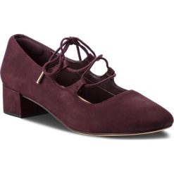 Półbuty CLARKS - Orabella Sofia 261349674 Aubergine. Fioletowe creepersy damskie Clarks, z materiału, na obcasie. Za 399,00 zł.