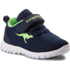 Buty KANGAROOS - Inlite 5003 02023 000 4800 Navy/Lime. Niebieskie buty chłopięce sportowe KangaROOS, ze skóry ekologicznej, na rzepy. W wyprzedaży za 119,00 zł.