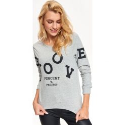 BLUZA NIEROZPINANA DAMSKA, Z NADRUKIEM. Szare bluzy damskie marki TROLL, na zimę, xl, z nadrukiem, z dzianiny, bez rękawów, bez kaptura. Za 49,99 zł.