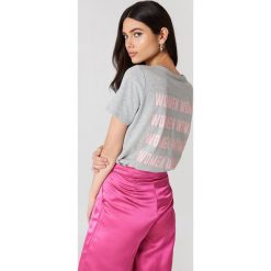 T-shirty damskie: NA-KD Trend T-shirt Women – Grey