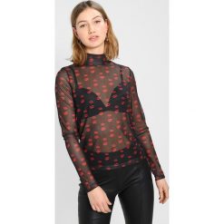 Bluzki damskie: NAKD HIGH NECK Bluzka z długim rękawem black/red
