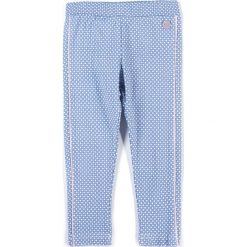 Coccodrillo - Legginsy dziecięce 62-86 cm. Niebieskie spodnie dziewczęce marki COCCODRILLO, bez wzorów, z elastanu. W wyprzedaży za 19,90 zł.