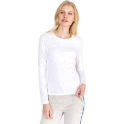 Calvin Klein Koszulka Biały. Białe koszulki damskie Calvin Klein, l, bez wzorów, z bawełny, bez kołnierzyka. Za 204,95 zł.