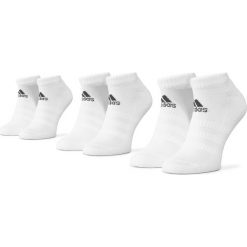 Zestaw 3 par stopek unisex adidas - Cush Low 3Pp DZ9384 White/White/White. Białe skarpetki damskie Adidas, bez wzorów, z elastanu. Za 39,00 zł.