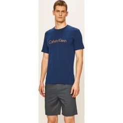 Calvin Klein Underwear - Piżama. Niebieskie piżamy męskie Calvin Klein Underwear, s, z nadrukiem, z elastanu, bez rękawów. W wyprzedaży za 219,90 zł.