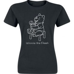 Kubuś Puchatek Sketchy Pooh Koszulka damska czarny. Czarne bluzki damskie marki Kubuś Puchatek, m, z motywem z bajki. Za 42,90 zł.