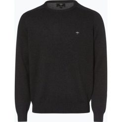Fynch Hatton - Sweter męski, szary. Szare swetry męskie marki Fynch-Hatton, m, z haftami, z bawełny, bez kołnierzyka, bez kaptura. Za 229,95 zł.