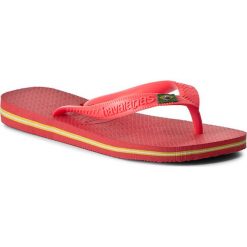 Japonki HAVAIANAS - Brasil 40000326024 Coralnew. Różowe japonki damskie marki Havaianas, z tworzywa sztucznego. Za 79,00 zł.