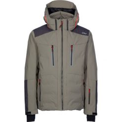 Kurtka narciarska w kolorze khaki. Brązowe kurtki sportowe męskie s, z tkaniny, narciarskie, thinsulate. W wyprzedaży za 799,95 zł.