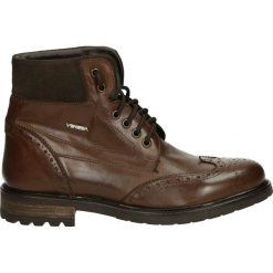 Botki męskie - 297 CRUS TDM. Brązowe botki męskie Venezia, ze skóry. Za 229,00 zł.