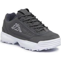 Sneakersy KAPPA - Rave Sc 242796 Grey 1616. Szare półbuty damskie Kappa, ze skóry ekologicznej. W wyprzedaży za 119,00 zł.