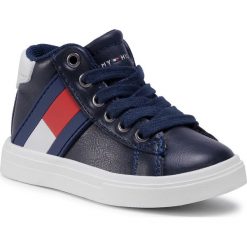 Sneakersy TOMMY HILFIGER - Low Cut Velcro Sneaker T1B4-30905-0900 M Blue/White X007. Niebieskie trampki chłopięce TOMMY HILFIGER, bez wzorów, ze skóry ekologicznej, na sznurówki. Za 279,00 zł.