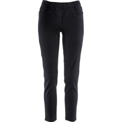Spodnie bez zamka w talii 7/8 bonprix czarny. Czarne spodnie damskie bonprix. Za 74,99 zł.