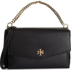 Torebka TORY BURCH - Kira Mixed-Materials Shoulder Bag 56382 Black 001. Czarne torebki klasyczne damskie Tory Burch, bez wzorów, ze skóry, klasyczne, bez dodatków. Za 2319,00 zł.