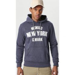 Niebieska Bluza Aethimelle. Niebieskie bluzy męskie Born2be, s, bez wzorów, bez kołnierzyka, bez rękawów, bez kaptura. W wyprzedaży za 59,99 zł.