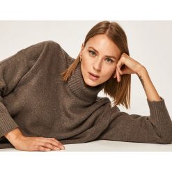 Answear - Sweter. Pomarańczowe swetry damskie ANSWEAR, s, bez wzorów, z elastanu, bez rękawów, bez kaptura. W wyprzedaży za 69,90 zł.