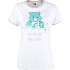 Troskliwe Misie Schlummerbärchi - In Your Dreams Koszulka damska biały/różowy. Białe bluzki asymetryczne Troskliwe Misie, xl, z nadrukiem, z okrągłym kołnierzem. Za 74,90 zł.