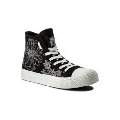 NYLON RED WSJGH01-09. Czarne trampki i tenisówki damskie Nylon Red, bez wzorów, z nylonu, bez zapięcia. Za 69,99 zł.