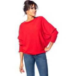 Sweter "Melina" w kolorze czerwonym. Czerwone swetry damskie So Cachemire, m, bez wzorów, z kaszmiru, bez rękawów, bez kaptura. W wyprzedaży za 159,95 zł.