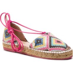 Espadryle TRUSSARDI JEANS - 79A00361 U030. Różowe espadryle damskie Trussardi Jeans, na co dzień, bez wzorów, z jeansu, bez obcasa, na płaskiej podeszwie, bez zapięcia. Za 379,00 zł.